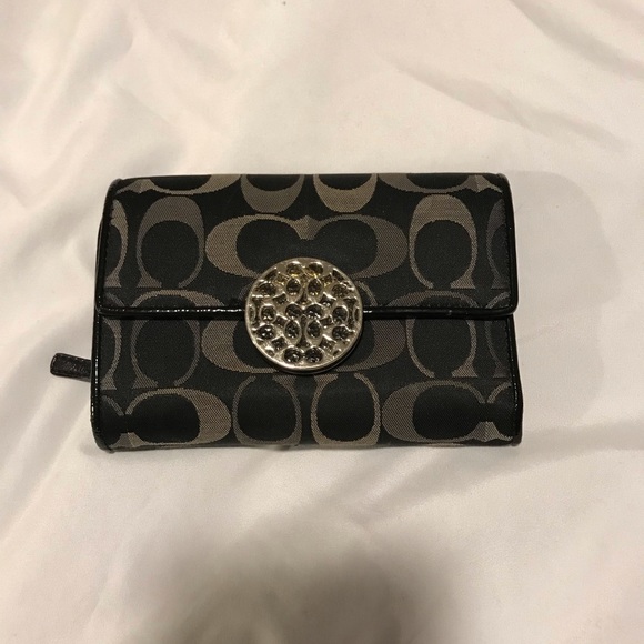 Coach Handbags - Coach Black Wallet